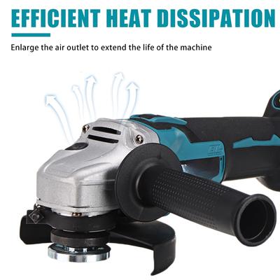 Amoladora Angular Inalámbrica Brushless M14 Máquina de Corte de Iones de Litio 125mm Amoladora Angular Eléctrica Herramientas Eléctricas para Batería de 18V
