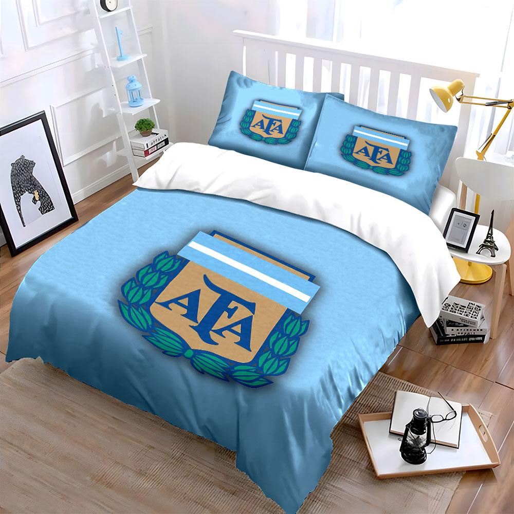 Blue AFA Sports Team Bedding Set Bedding Duvet Cover Set Duvet Cover Pillowcases (1 * Duvet Cover 2 * Pillowcases, without duvet insert)