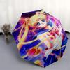 1pc Sailor Moon Automatic Folding Umbrella Portable 3-Fold Design with Iron Frame, Perfect for Outdoor Use, Festive Gifts, Travel, Daily Use, and Sail