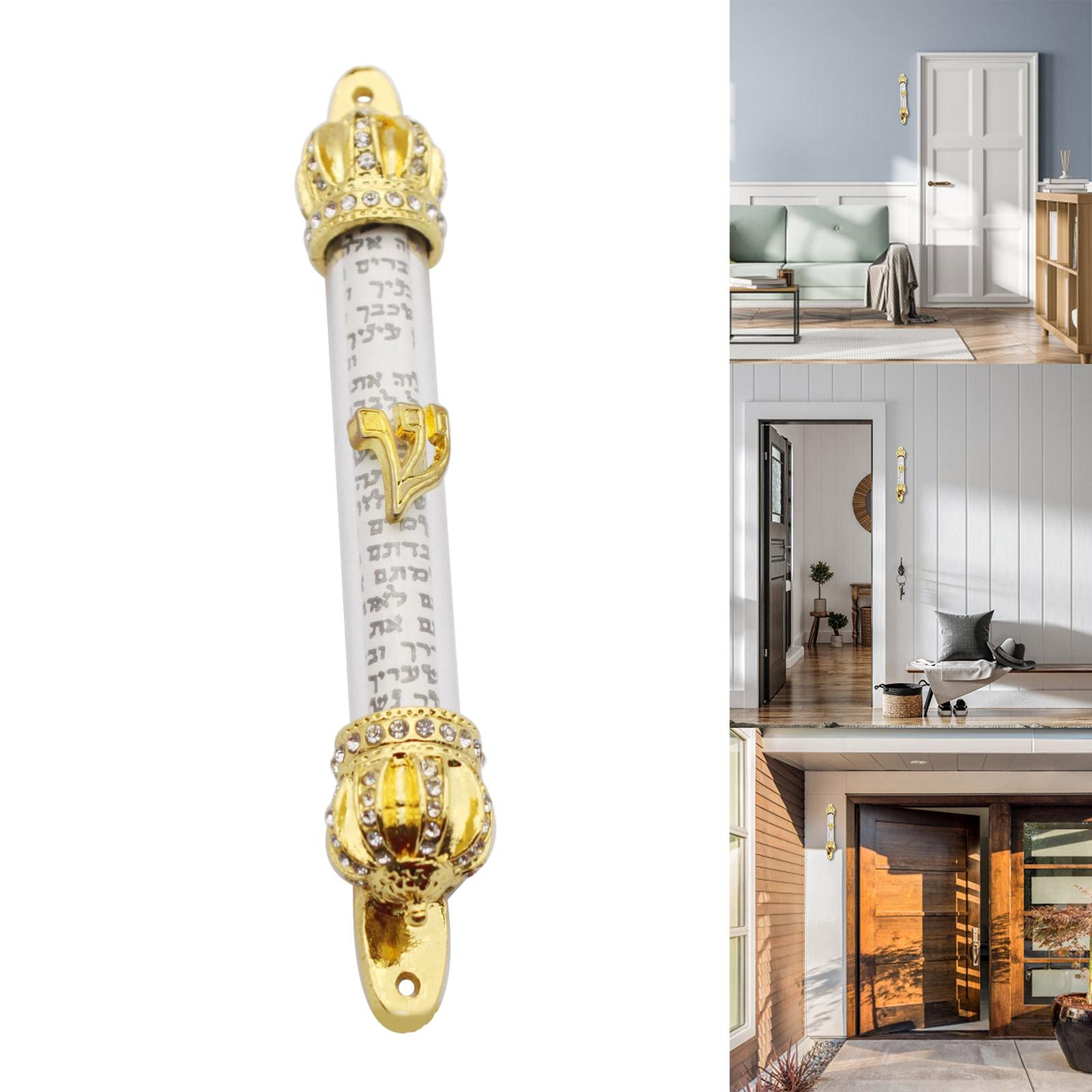 

Мезуза Дверная еврейская металлическая мезуза Подарочная религиозная свиток Главная Мезуза Иудаика Израиль Иерусалим Свадьба Открытый Чехол