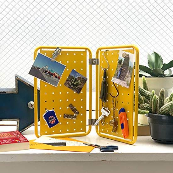 Dalton Mini Pegboard Yellow Tabletop Size Keychain Box 120-363