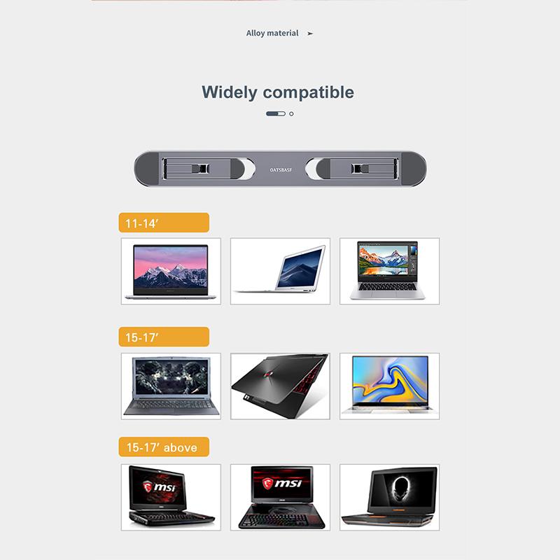 Oatsbasf Laptop Stand Suporte Notebook Tablet Accessories Macbook Pro Stand Mini Foldable Laptop Portable Holder Cooling Stand