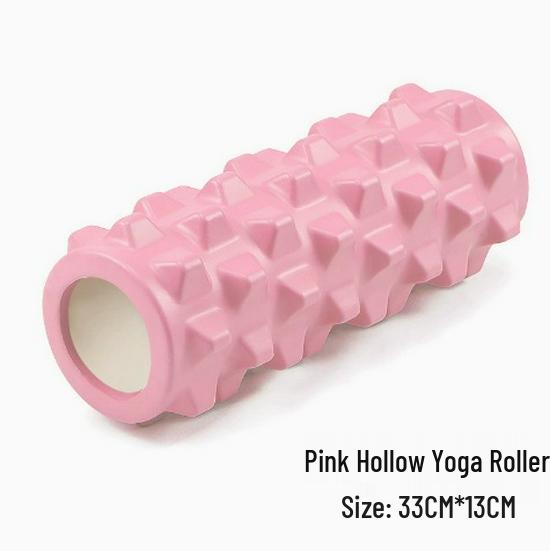 33CM Hollow EVA Foam Roller for Men and Women – Muscle Relaxation, Wolf Tooth Design, Fitness, Yoga Column