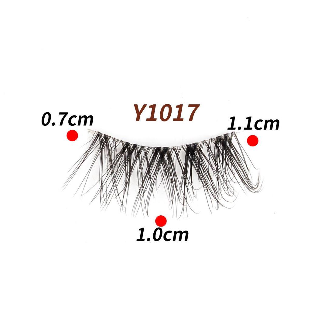 10 Pairs Transparent Band Half Eye Cat Eye False Eyelashes - 3D Layered, Natural, Thickening & Lengthening