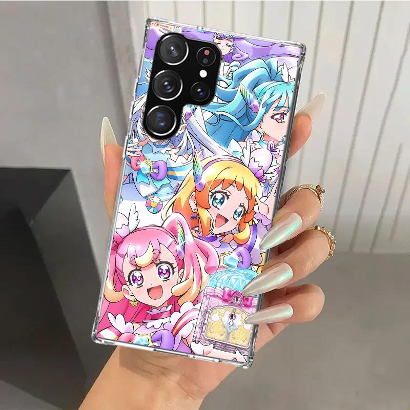 Pretty Cure Anime Phone Case for Samsung Galaxy S26 S24 S23 Ultra S25 Edge S22 S21 Plus S20 FE + Soft Print Shell Funda Galaxy S