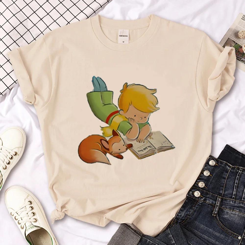Little Prince T-shirt Women's Summer T-shirt Women's Casual Loose Designer Pattern Clothing