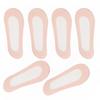 3 Pairs High Heels Invisible Socks Low-cut Sallow Thin Solid Color High Elasticity Anti-slip Silicone Sweat-absorption Anti-shrink Short Boat Socks
