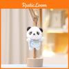Cute Keychain Panda Cartoon Girl Backpack Decoration Hanging Plush Gift Doll