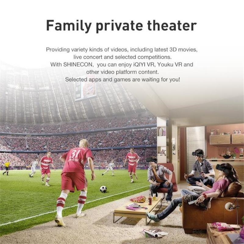 VR 3D Glasses, Head-Mounted for Smartphones, Anti-Blue Light Lenses, Immersive Video Games