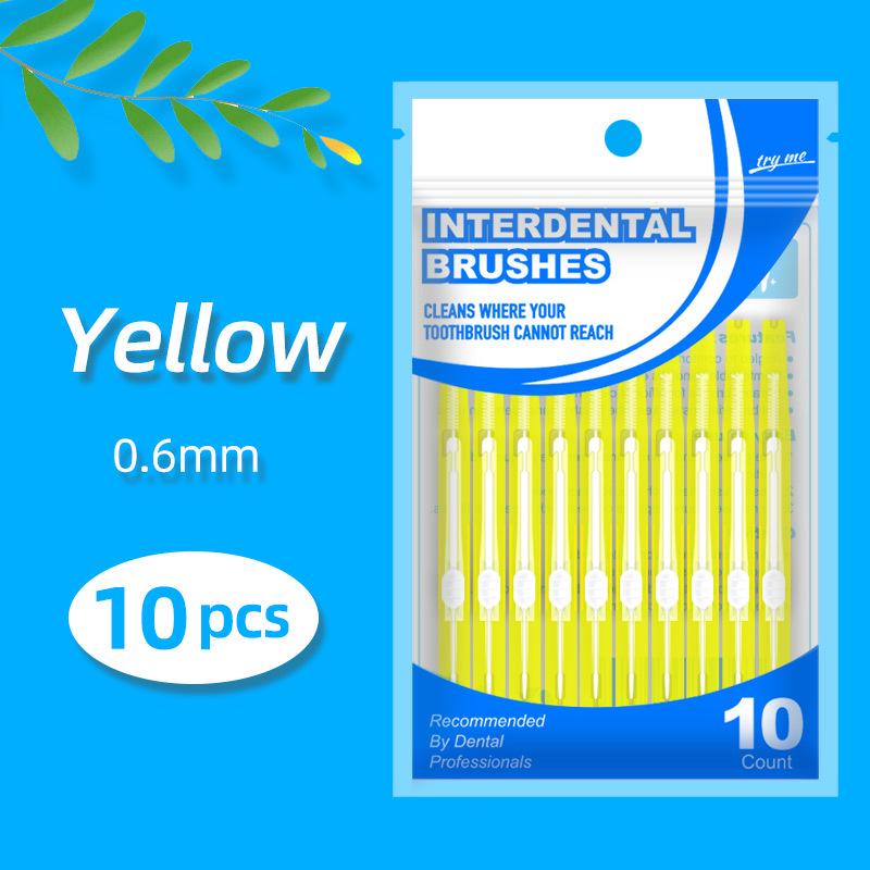 Retractable Push-Pull Interdental Brush for Gap Cleaning