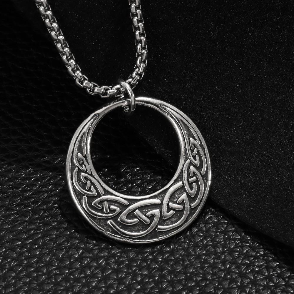 New Fashionable Retro Pattern Pendant Nordic Viking Celtic Knot Necklace
