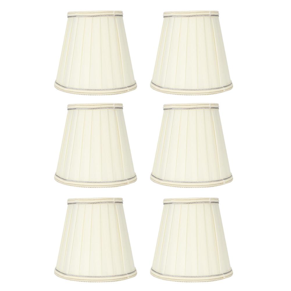 6PCS Modern Fabric Lampshade Light Cover Decoration for Home Chandelier Wall Pendant Lamp