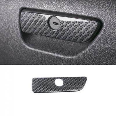 Co-Pilot Storage Box Handle Frame Trim For Ford Explorer 13-19 ABS Carbon Fiber
