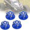 4PCS Aluminium Alloy Metal 17mm Hex Wheel Mount Nuts Set Fit for X MAXX Summit Traxxas RC