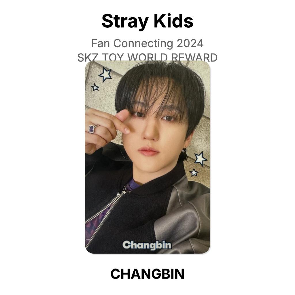 Stray Kids Fan-Verbindung 2024 SKZ TOY WORLD BELOHNUNG Offizielle Fotokarte