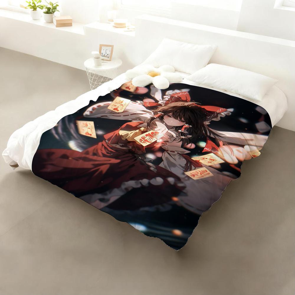 

Cult-Favorite The Touhou Project Bullet Hell Game Throw Cozy Soft Flannel Throw Lightweight Skin-Friendly for Sofa Bed Office 75cmx90cm