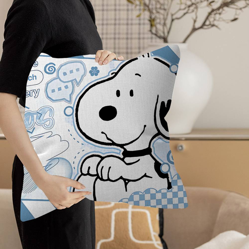 S-Snoopy Cartoon Pillowcase Toon Gift Cushion Cover Bedroom Home Sofa Chair Seat Decor Pillow Case