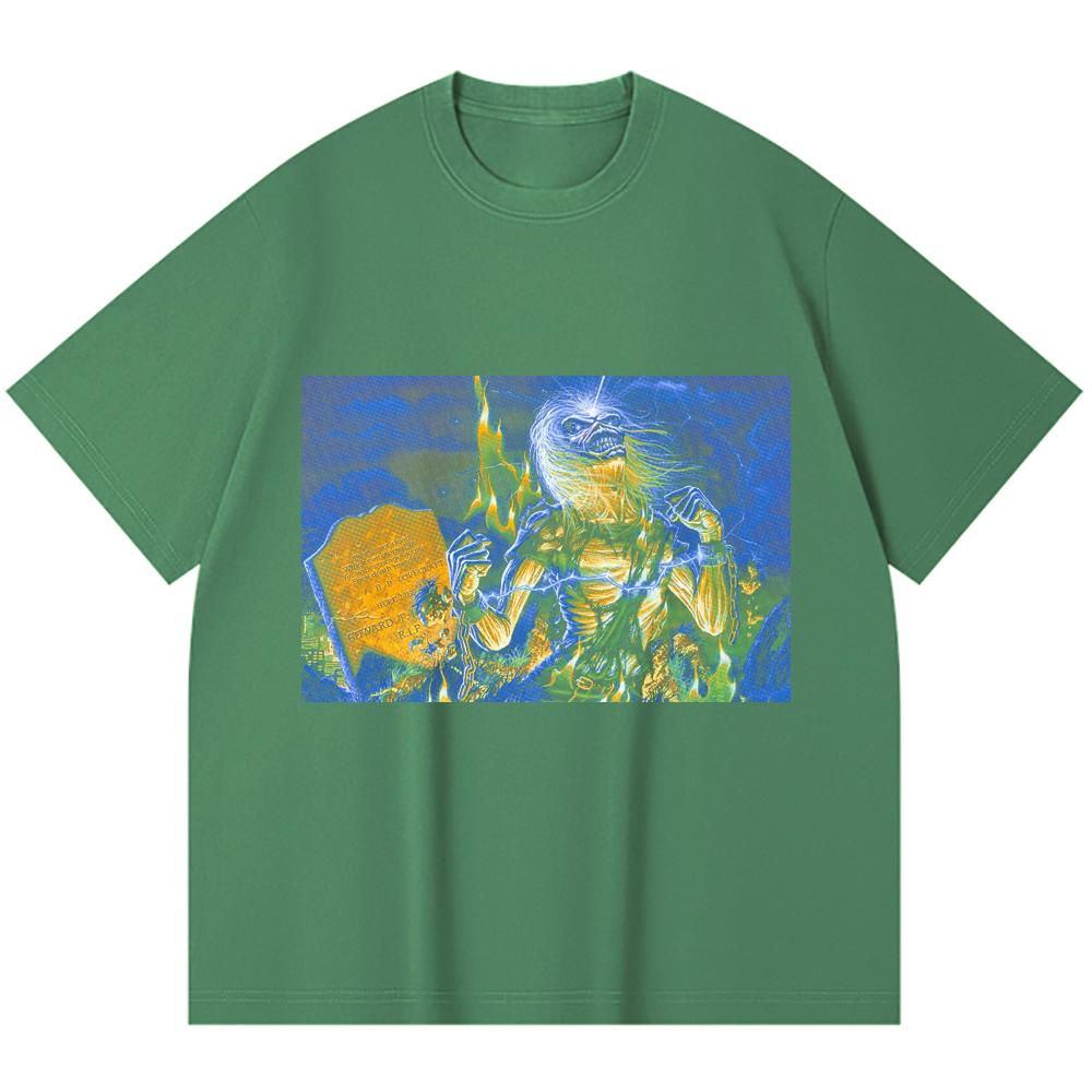 230 g/m² 100% Baumwolle Heavy Metal T-Shirt Rockband Beliebte Musik Druck Unisex Schweres Baumwoll-T-Shirt