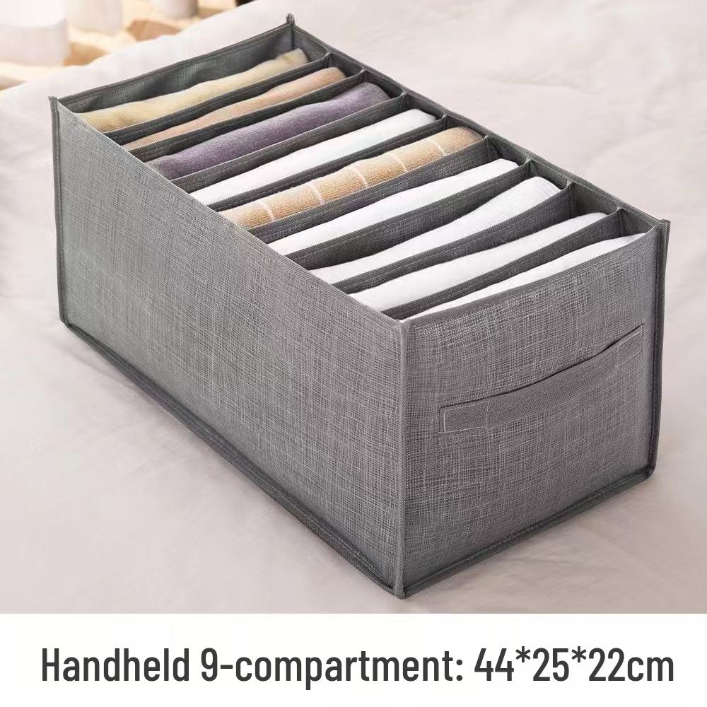 Foldable Fabric Clothes Organizer: Dustproof Storage Box for Pants, Underwear, and Socks