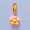Niedlicher Bonbonfarbener Blumen Schlüsselanhänger Cartoon Harz Floral Schlüsselanhänger Taschenanhänger Dekor Rucksack Ornament Mädchen Geschenk