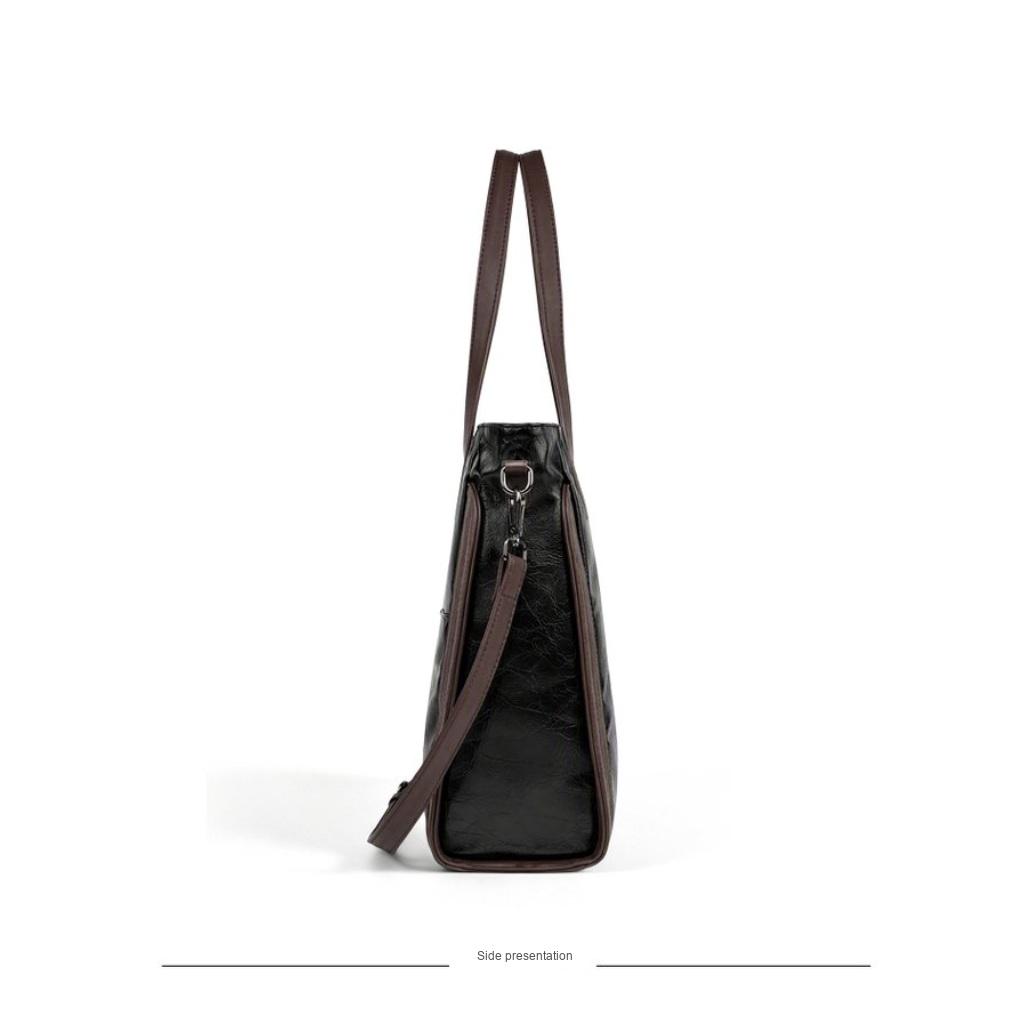 Tote Bag Women Faux Leather Large Capacity Daily Commute