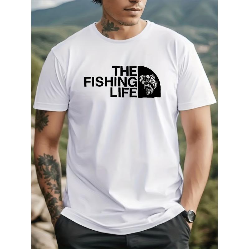 European sizes Men's Short Sleeve T-Shirt with 2D All-Over Print Logo/Design - Breathable Fabric, Round Neck Casual Tee Suitable for Sports