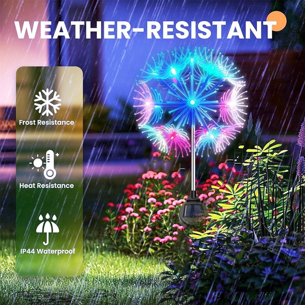 19LED LED Hanging Chandeliers IP44 Starburst Lamp Novelty Solar Ground Pendant Lamps  Party