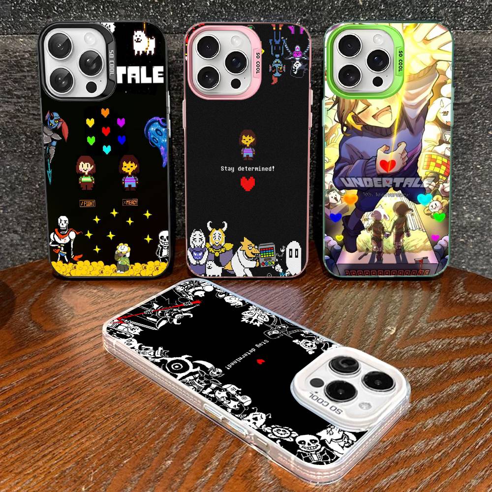 U-Undertale Phone Case For IPhone 17 16 15 14 13 12 11 Pro Max Plus Color Silver Cover