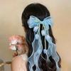 Pendant Tassel Muguet Flower Hairpin Mesh Ribbon Organza Bowknot Barrette  Bridesmaids