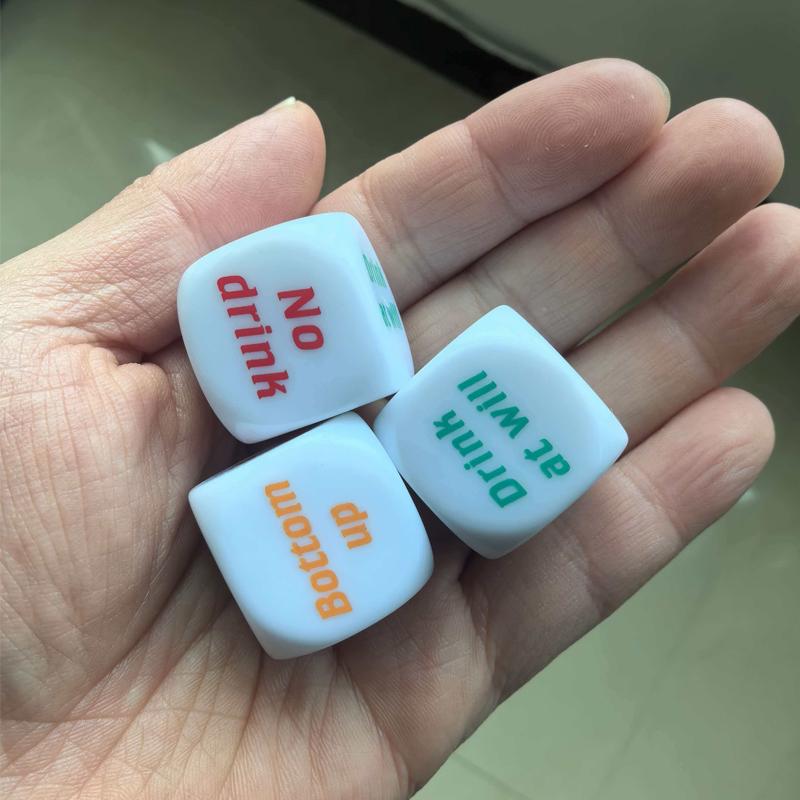 Funny Drinking Dice Roll Decider For Adult Teens Birthday Bachelor Party and Bar KTV Family Friends Gathering Supplies Gift