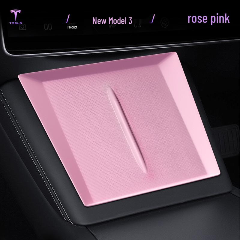 Anti-Slip Silicone Charging Mat & Console Protector for Model 3/Y/YL