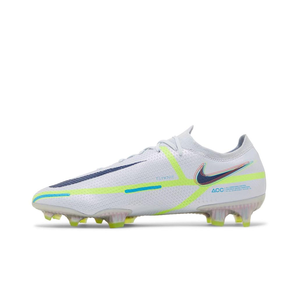 Nike Phantom GT2 Elite FG 'Grey Volt' (Unisex) Football Grey / Light Marine / Volt / Blackened Blue Soccer Shoes CZ9890 054