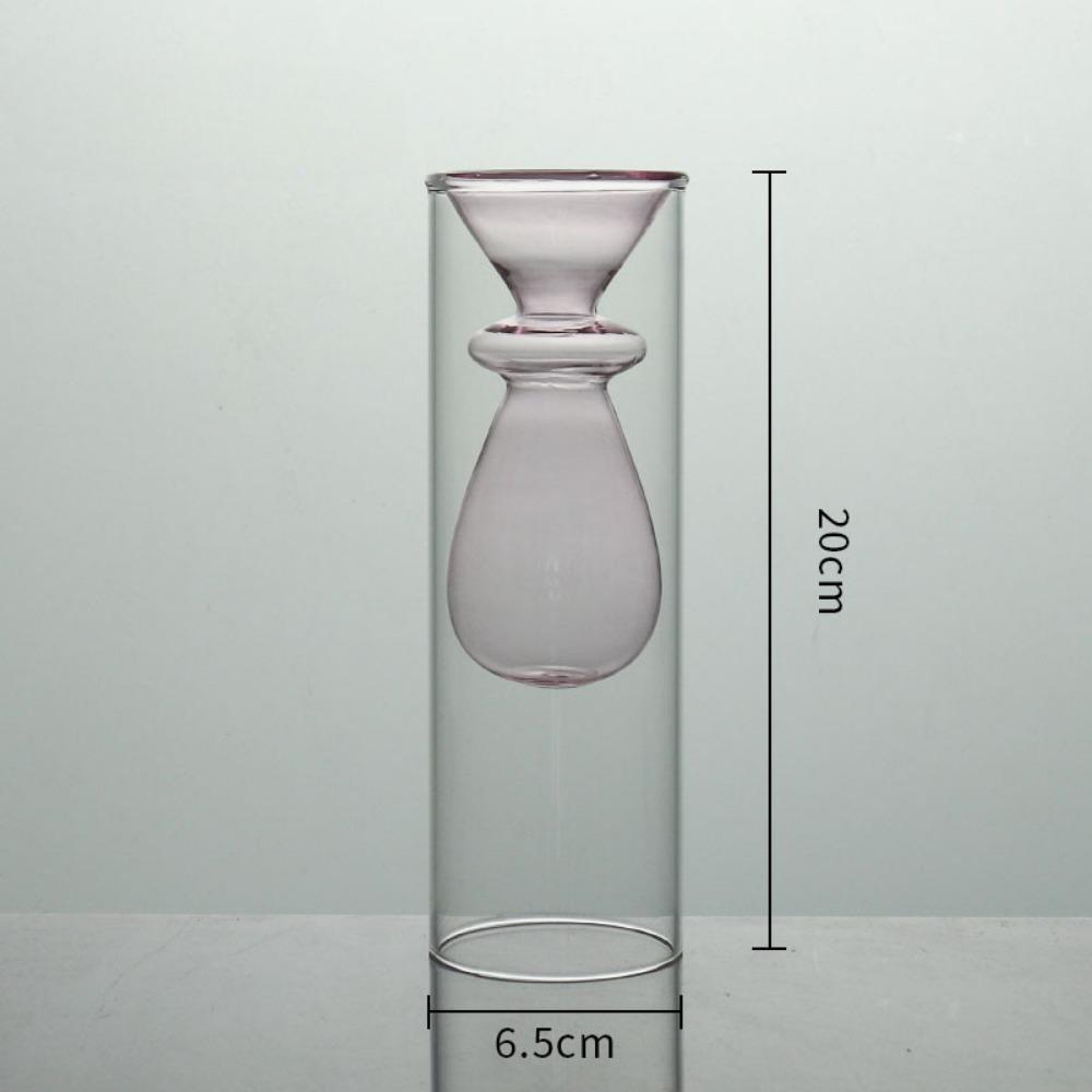 Creative Flower Vases Decorative Glass Bottles Hydroponic Planter for Wedding Centerpieces Living Home Office Table Decor
