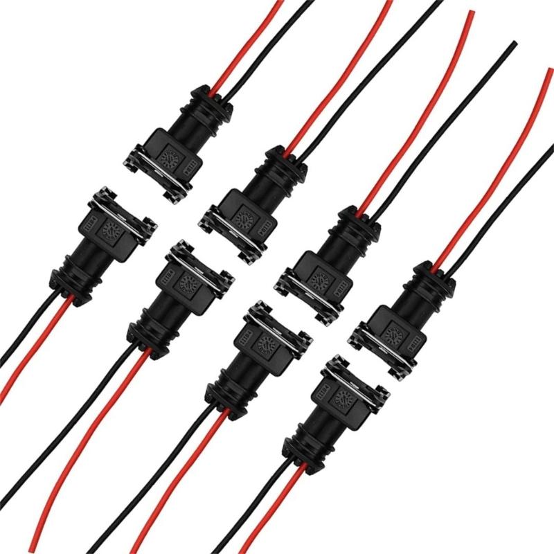 8PCS Automotive EV1 Wiring Harness Connector Corrosion Resistant OBD1 Fuel Injectors Plugs Quick Fixing for  