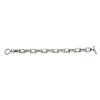 Unisex Stainless steel Oval Round Corner Link Chain T Toggle Clasp Bracelets for Women Men Hip Hop Punk Style Hand Jewelry
