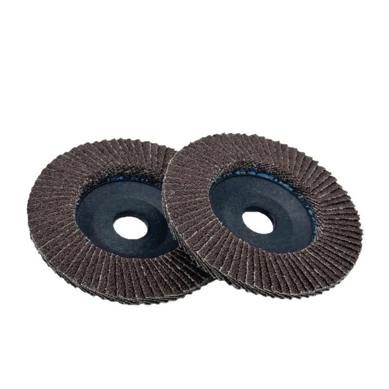 Thickened Plastic Covered Stainless Steel Flap Disc for Metal Polishing and Grinding