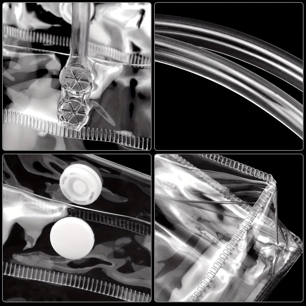 25 Stück transparente Geschenktasche 5,9x 6,3x 2,8 Zoll wiederverwendbare PVC-Geschenkverpackungs-Tragetasche geeignet für Hochzeit Geburtstagsgeschenk Party
