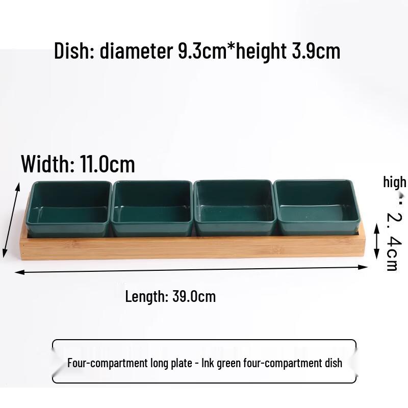 

Commercial Four-Compartment Snack Serving Set