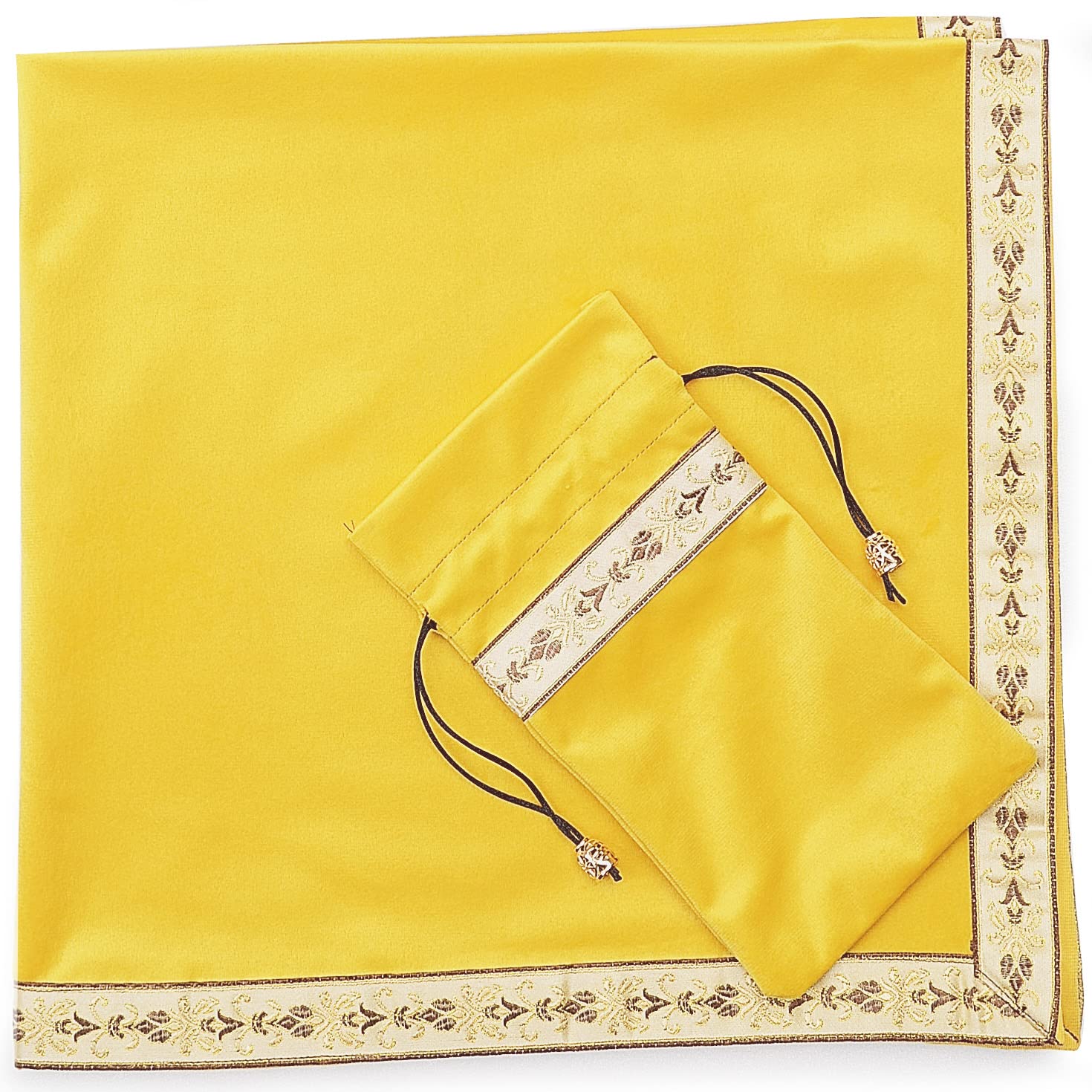 

Kuai Tarot Pastel Set of with Velvet for Tarot and Readings Gold Set of Small Pouch Cloth, Colors, 68x68cm, 2, Pouch, Thick, Cards, Divination, (Gold