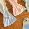 Gradient Color Ice Silk Arm Sleeves Loose Fit Breathable Sun Protection Arm Sleeves Elastic Long Sleeve Fingerless Arm Sleeves