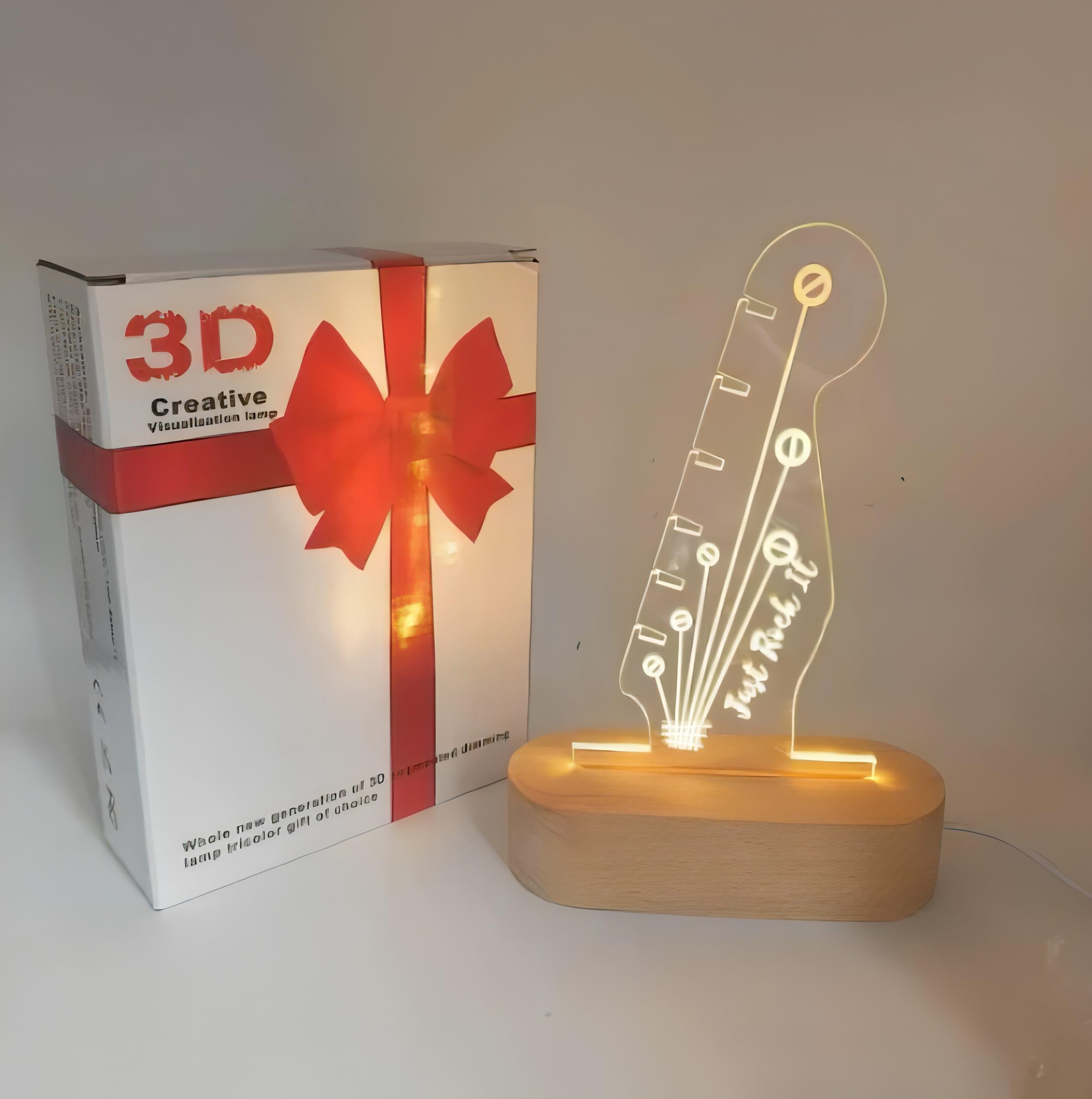 bubulu Guitar Pick Case Pick Holder Light-Up Display Lighting Pick Stock Silent Pick Acoustic Guitar Electric Guitar Case