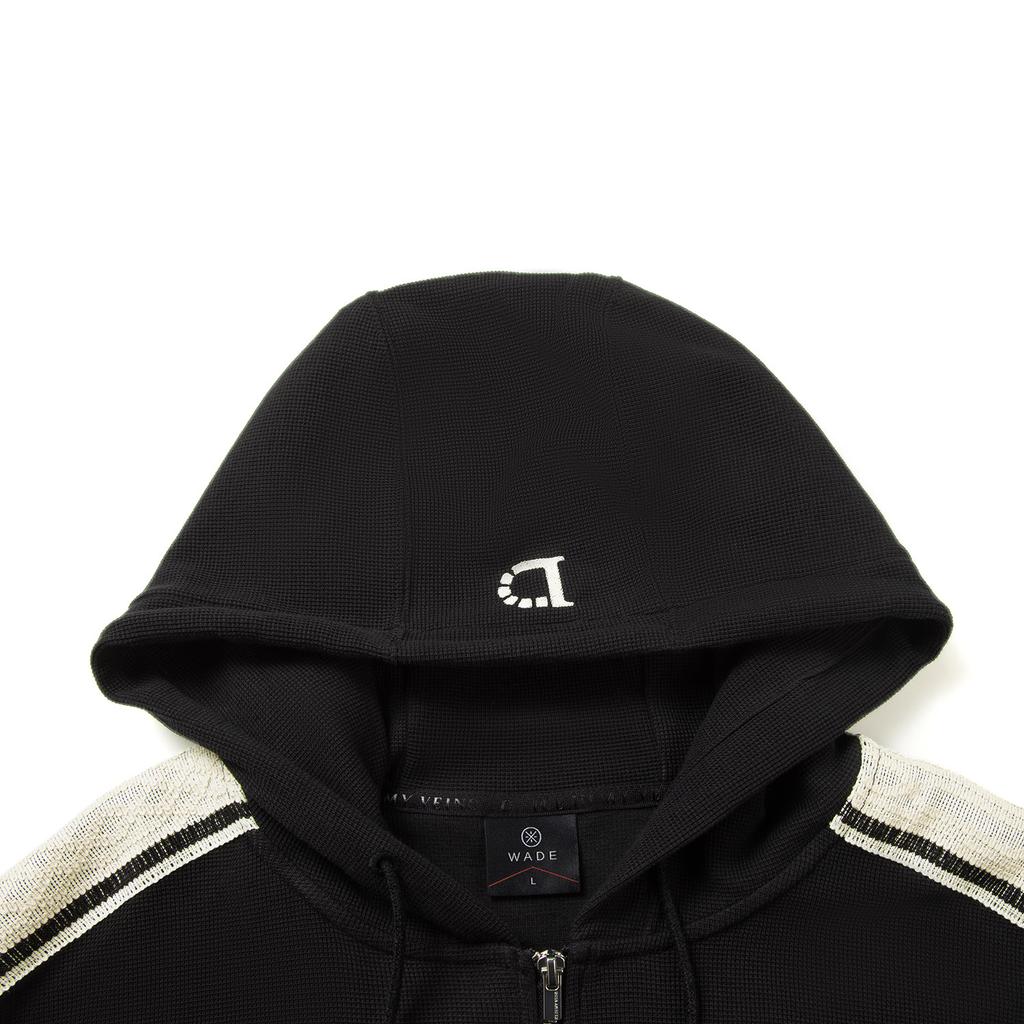 Li Ning Wade Series Kapuzenbequemes Lockeres Lässiges Colorblock Einfaches Strickjacken-Sweatshirt Herren-Sweatshirt AWDV747-3