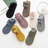 Women Ankle Socks Super Soft Lace Trim Non-Slip Highly Elastic Stretchy Thicken Thermal Harajuku Women Floor Socks