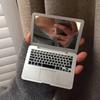 Mini ordinateur créatif, petit miroir, ordinateur portable, design portable, miroir de maquillage Apple pliable, miroir, miroir portable
