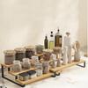 Detachable 3 Tier Spice Rack Bamboo Model Display Stand Cosmetics Storage Rack  Countertop