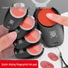 Portable Quick-Drying Fingerprint Inkpad with Red Lid for Fingerprint Collection