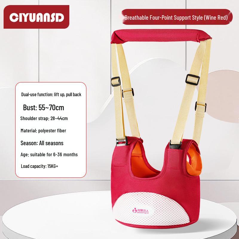 Multifunctional Breathable Baby Walking Harness with Anti-Fall, Anti-Choke, and Anti-Lost Features