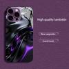 Schwarz Lila Flüssiger Wirbel für iPhone 17 Hülle Mode für coque iphone Hülle fundas Glas für iPhone 17 16 15 14 13 12 pm Pro Plus