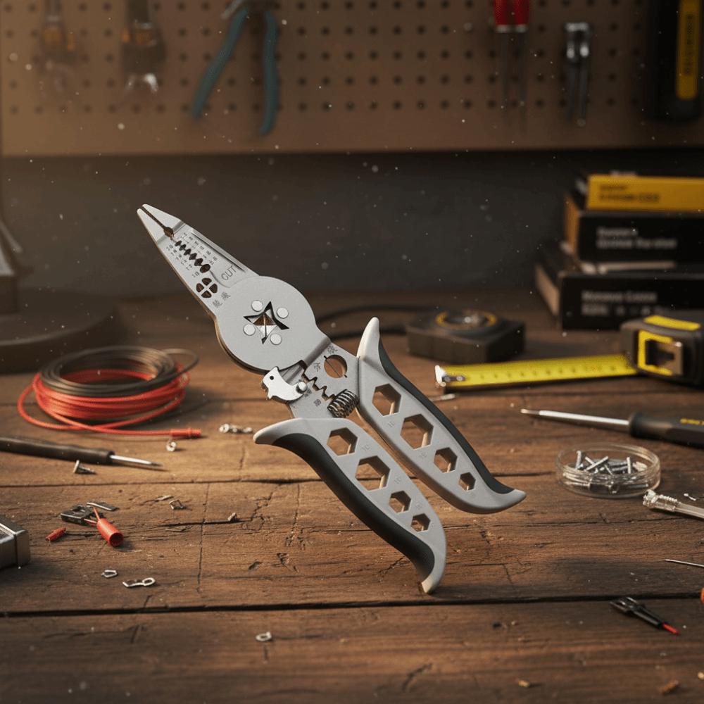 Multifunctional Wire Stripper Separator Feature Crimping Pliers Cable Cutter Electrical Work