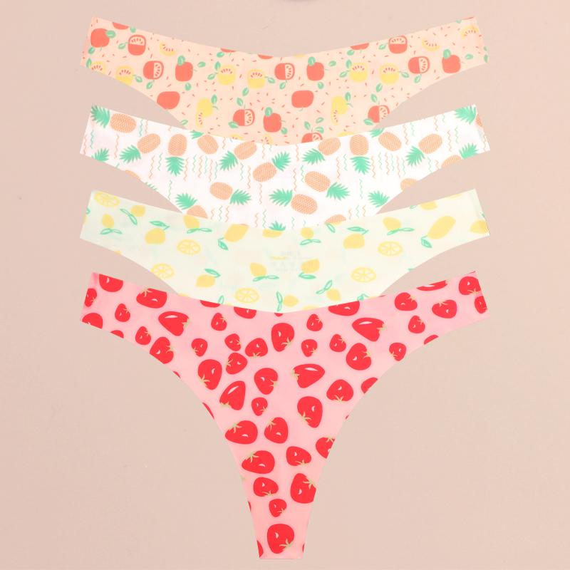 

4 шт. ультратонкое бесшовное нижнее белье женские трусики сексуальные стринги с графическим принтом женские эластичные леопардовые стринги комфортное нижнее белье L&4pcs